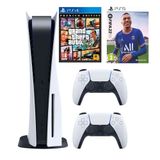 Sony Playstation 5 Diskli Oyun Konsolu + 2. Dualsense Kol + Fifa 2022 PS5 + Gta 5 PS4