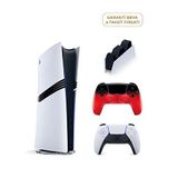 Sony Playstation 5 Pro 2tb Oyun Konsolu + 2. Ps5 Kol Techno Red + Ps5 Şarj İstasyonu - Beyaz