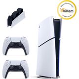 Sony Playstation 5 Slim 825 GB Digital Edition + 2. Dualsense + Şarj Istasyonu (Bilkom Garantili) - 2. Kol Oyun Konsolu - Beyaz