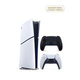 Sony Playstation 5 Slim 825 GB Digital Edition Oyun Konsolu + 2 Dualsense Siyah Beyaz Kol
