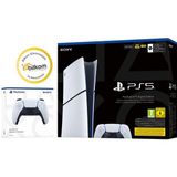 Sony Playstation 5 Slim 825 GB Digital Versiyon + 2.dualsense Oyun Konsolu (Bilkom Garantili) - 2.Kol Oyun Konsolu - Beyaz