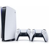 Sony Playstation 5 Slim CD Edition 1 Tb + 2 Dualsense Kablosuz Kol(Ithalatçı Garanti) - 2. Kol Oyun Konsolu - Beyaz