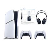 Sony PlayStation 5 Slim CD Edition Oyun Konsolu + 2 DualSense + Şarj İstasyonu + 3D Kulaklık