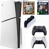 Sony Playstation 5 Slim CD (Ithalatçı Gaarntili) CFI-2116 +2.dualsense Kamoflaj Jarj Istasyonu FC26 + Gta5