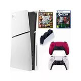 Sony Playstation 5 Slim CD (Ithalatçı Gaarntili) CFI-2116 +2.dualsense Kırmızı Jarj Istasyonu FC26 + Gta5