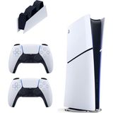Sony Playstation 5 Slim Digital 825 GB + Şarj Istasyonu + 2. Dualsense Ithalatçı Garantili - 2. Kol Oyun Konsolu - Beyaz