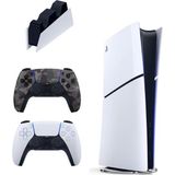 Sony Playstation 5 Slim Digital 825 GB + Şarj Istasyonu + 2. Kamuflaj Dualsense Ithalatçı Garantili - 2. Kol Oyun Konsolu