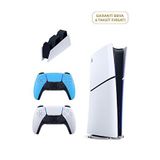 Sony Playstation 5 Slim Digital Edition 825 Gb Ssd Oyun Konsolu + 2. Ps5 Kol Mavi + Ps5 Şarj İstasyonu (yeni Sürüm) - Beyaz