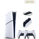 Sony Playstation 5 Slim Digital Edition 825 Gb Ssd Oyun Konsolu + 2. Ps5 Kol + Ps5 Şarj İstasyonu + Stand - Beyaz