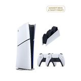 Sony Playstation 5 Slim Digital Edition 825 Gb Ssd Oyun Konsolu + 2. Ps5 Kol + Ps5 Şarj İstasyonu (yeni Sürüm) - Beyaz