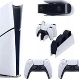 Sony Playstation 5 Slim Dijital Edition+2 Dualsense+Şarj İstasyonu+PS5 Kamera Oyun Konsolu