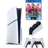 Sony Playstation 5 Slim Modeli 1 TB Depolama İle PES 2021 Oyun Konsolu Ve 2 DualSense Kol