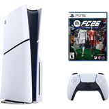 SONY Playstation 5 Slim Standart 1 Tb+ Ps5 FC26 CD (Ithalatçı Garantili) - 1. Kol Oyun Konsolu - Beyaz