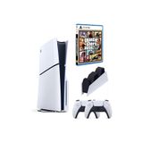 Sony Playstation 5 Slim Standart Edition + 2. DualSense + Şarj İstasyonu + GTA 5 (İthalatçı Garantili)
