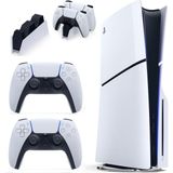Sony Playstation 5 (Tr Resmi Bilkom Garantili) Slim Standart CD Edition 1tb SSD Oyun Konsolu + 2 Dualsense Kablosuz Ps5 Kol + Dualsense Şarj Istasyonu