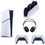 Sony Playstation Ps5 Slim 1 Tb Digital Edition Oyun Konsolu + 2. Ps5 Kol Beyaz + Ps5 Şarj Istasyonu +3d Kulaklık Hediye(Ithalatçı Garantili)
