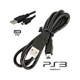 Sony Ps3 Oyun Kolu Controller Joystick Playstation 3 Charcing Usb Şarj Kablosu siyah