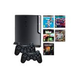 Sony Ps3 Playstation 3 500 Gb Slim Konsol50 Oyun 2 Kol