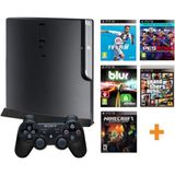 Sony Ps3 Slim 320 GB Konsol + 2 Kol + 30 Hit Oyun +100 Arcade Oyun
