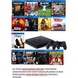 Sony Ps4 1 Tb Slim Kasa 13 Oyunlu Ürün 2 Adet V2 Kol (11.00V) 12 Ay Garanti - 2.Kol Oyun Konsolu - Siyah