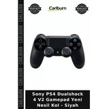 Sony Ps4 Dualshock 4 V2 Gamepad Yeni Nesil Kol - Siyah Konsol Kolu Kablosuz Kumanda Oyun Aksesuarı