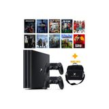 Sony PS4 Pro 1TB 12.02v + 19 Dijital Oyun + Çift Kol + ConsoleX Çanta (Yenilenmiş)