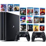 Sony Ps4 Pro(7216-B)1 TB 2 Adet V2 Dualshock 4 17 Adet Dijital Oyun 12 Ay Garanti Alfa Consol Güvencesiyle