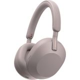 Sony WH-1000XM5 Kablosuz Kulak Üstü Kulaklık, Uzaysal 3D Ses ile Birinci Sınıf Düzeyde Aktif Gürültü Engelleme, Şeffaflık Modu, 30 Saate Kadar Pil Ömrü, Bluetooth, Dumanlı Pembe - Beyaz