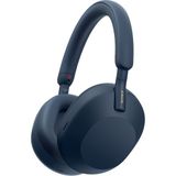 Sony WH-1000XM5 Kablosuz Kulak Üstü Kulaklık, Uzaysal 3D Ses ile Birinci Sınıf Düzeyde Aktif Gürültü Engelleme, Şeffaflık Modu, 30 Saate Kadar Pil Ömrü, Bluetooth, Gece Mavisi - Beyaz