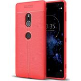 Sony Xperia Xz2 Kılıf Niss Deri Desenli Silikon Kılıf