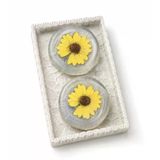 SOO SOAP BETON TEPSİDE PAPAPTYA SABUN SETİ EL YAPIMI HEDİYELİK DEKORATİF