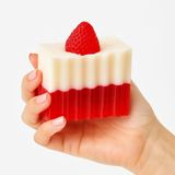 SOO SOAP Çilekli Sabun Dilimi Hediyelik Dekoratif El Yapımı