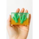 SOO SOAP Kaktüs Sabun Dilimi Hediyelik Dekoratif El Yapımı