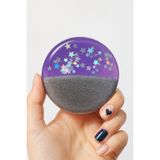 SOO SOAP Mor Gümüş Glitter Detaylı El Yapımı Hediyelik Dekoratif Sabun