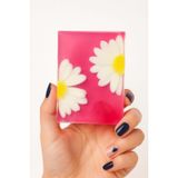 SOO SOAP Papatya Sabun Dilimi Pembe Zeminli Hediyelik Dekoratif El Yapımı