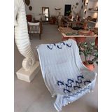 Sooboho Balık Desen Jakarlı Örme %100 Pamuk Peştemal