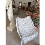Sooboho Çiçek Desen Jakarlı Örme %100 Pamuk Peştemal