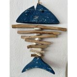 Sooboho Driftwood Duvar Dekor Askı Balık