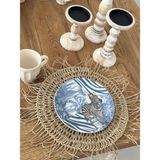 Sooboho & Soomood Sooboho Hasır Amerikan Servis Yuvarlak - Naturel - 40 x 40 cm
