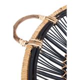 Sooboho&Soomood (160) Rattan Bambu Dekoratif Tepsi Siyah Naturel