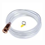 SOOGE Sifon Hortumu 1/2" x 10 Ayak, Yakıt Transfer Pompası için Çalkalayıcı Sifon Hortumu - Benzin, Yağ, Dizel, Su, Sıvı için Gaz Sifon Pompası