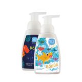 SOOP %100 Doğal Çocuk Köpük Sabun Dinozor&Shark 2x300 mL Pudra Kokulu Bitkisel Hipoalerjenik