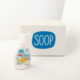 Soop Baby %100 Doğal Çocuk Köpük Sabun 12LI Paket Shark 300 ml Bitkisel Vegan Hipoalerjenik Pudra Kokulu