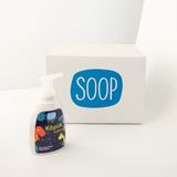 Soop Baby %100 Doğal Çocuk Köpük Sabun Dinozor 12LI Paket 300 ml Bitkisel Vegan Hipoalerjenik Pudra Kokulu