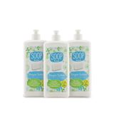 SOOP Beyaz Sabun Yüzey Temizleyici 3 x 1 L |Bitkisel Yağ Sabunu Bazlı |Beyaz Sabun Kokulu