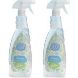 Soop Home %100 Doğal Banyo Temizleyici Sprey 2x800 ml | Kireç Çözücü Fayans Lavabo Küvet Duş