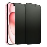 SOOPUR 2 Paket iPhone 15 Mat Gizlilik Ekran Koruyucu ile Uyumlu 6,1 inç, Anti-spy Parlama Önleyici Göz Koruması Çizilmeye Dayanıklı Temperli Cam Film, Tam Kaplama, Pürüzsüz ve Hassas Dokunuş