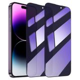 SOOPUR [2'li Paket iPhone 14 Pro Max Gizlilik Ekran Koruyucu, Anti-Spy Anti-Mavi Işık Göz Koruması Temperli Cam Film 6,7 inç, Çizilmeye Dayanıklı, Tam Kaplama, Kılıf Dostu