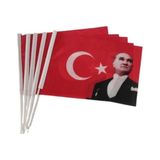 Sopalı Atalı Bayrak 30X45 Kumaş - 1