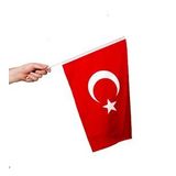 Sopalı Türk Bayrağı 30x45 cm Alpaka Kumaş